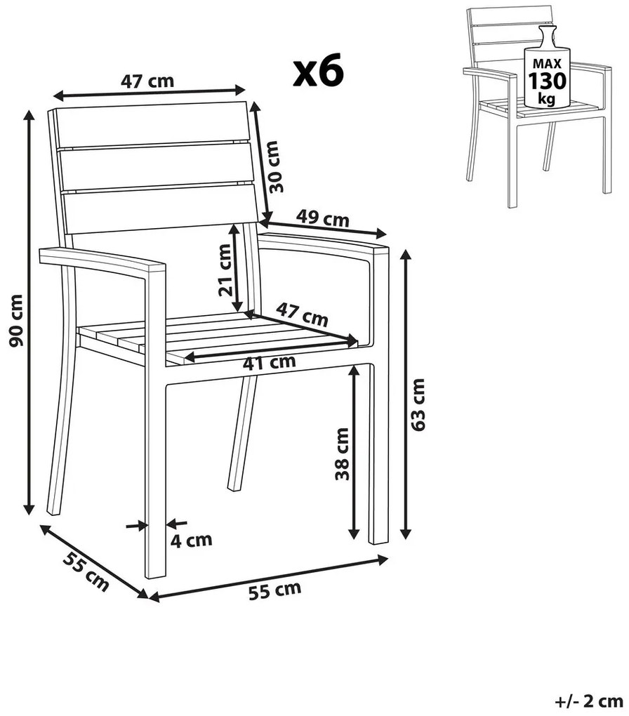 Set scaune 4 buc. Costa (gri). 1011540