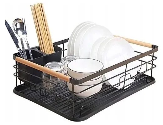 OFERTA Suport de vase metalic AVERO negru a doua calitate