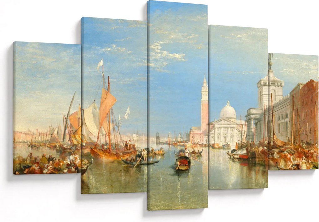 Tablou - Joseph Mallord William Turner, Venice the Dogana and San Giorgio Maggiore, reproducere (150x105 cm)