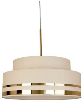 Lustră pe cablu TAMI 1xE27/60W/230V bej/auriu