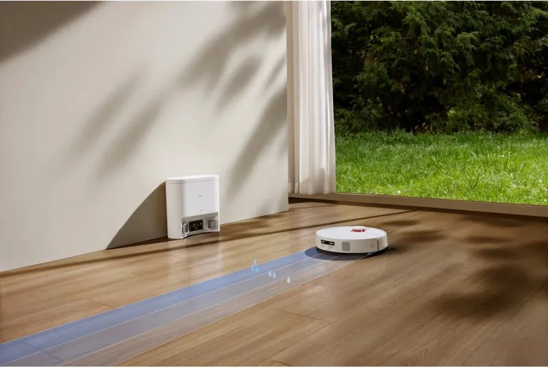 Aspirator robot Xiaomi BHR07XBEU H40, 10000 Pa, 180 min, 4 l, Statie autogolire, Navigatie LDS, Uscat/umed, Aplicatie mobila, Alb