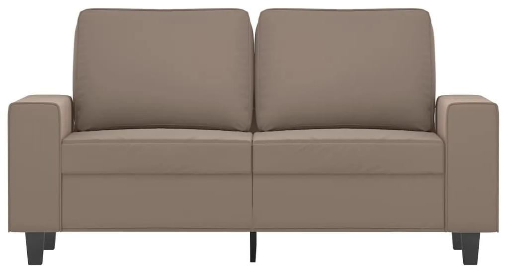 Canapea cu 2 locuri, gri taupe, 120 cm, tesatura microfibra Gri taupe, 154 x 77 x 80 cm