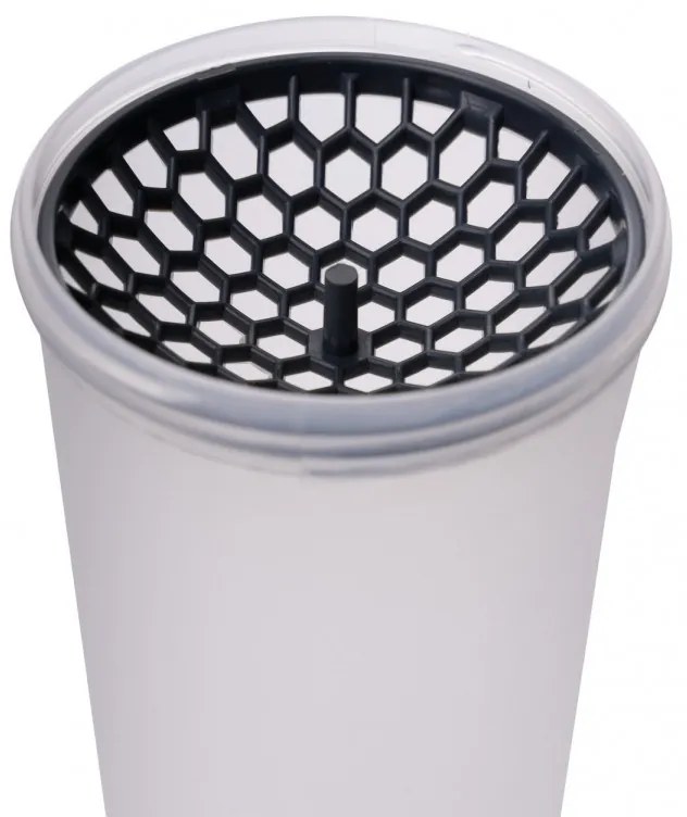 Sticlа pentru apa Hermia 503HRN1166, 740 ml, Fara BPA, Plastic, Alb/Portocaliu