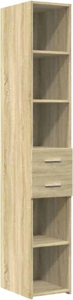 vidaXL Dulap înalt, stejar sonoma, 30x42,5x185 cm, lemn prelucrat