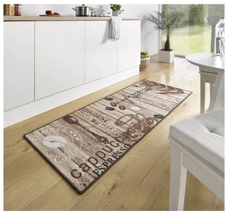 Covor tip traversă de bucătărie Hanse Home Delicious Coffee, 67x180 cm, maro