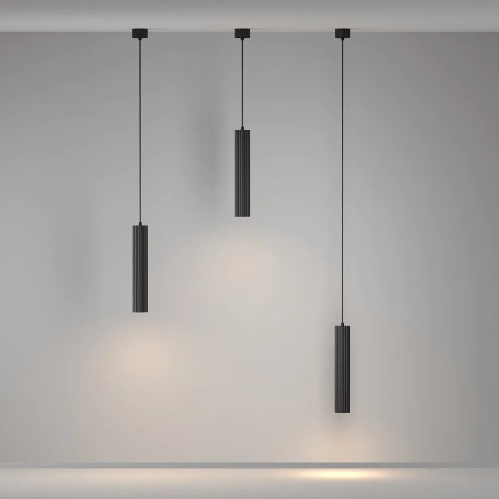 Pendul cu Spot GU10 stil minimalist Calipso negru