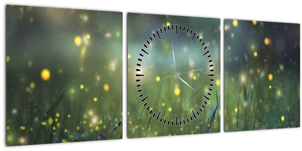 Tablou - Noapte fermecată (cu ceas) (90x30 cm)