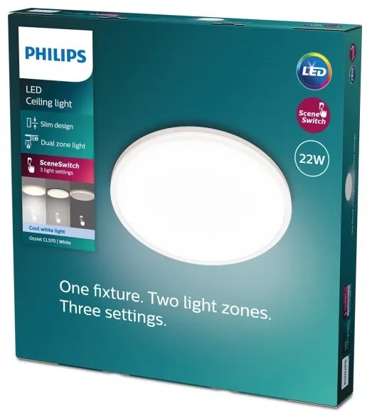 Plafonieră LED dimabilă OZZIET SCENE SWITCH LED/22W/230V 4000K Philips