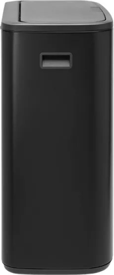 Cos de gunoi Brabantia Bo Touch 1001274, 60 L, Deschidere lina, silentioasa si larga, Rezistent la amprente, Negru mat