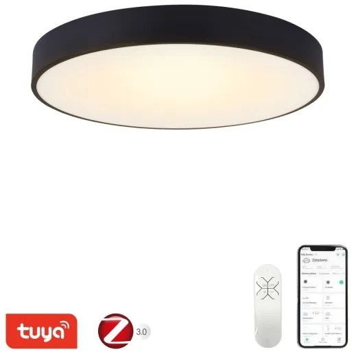 Plafonieră LED dimabilă Immax NEO 07203L RONDATE 65W/230V Tuya negru + telecomandă