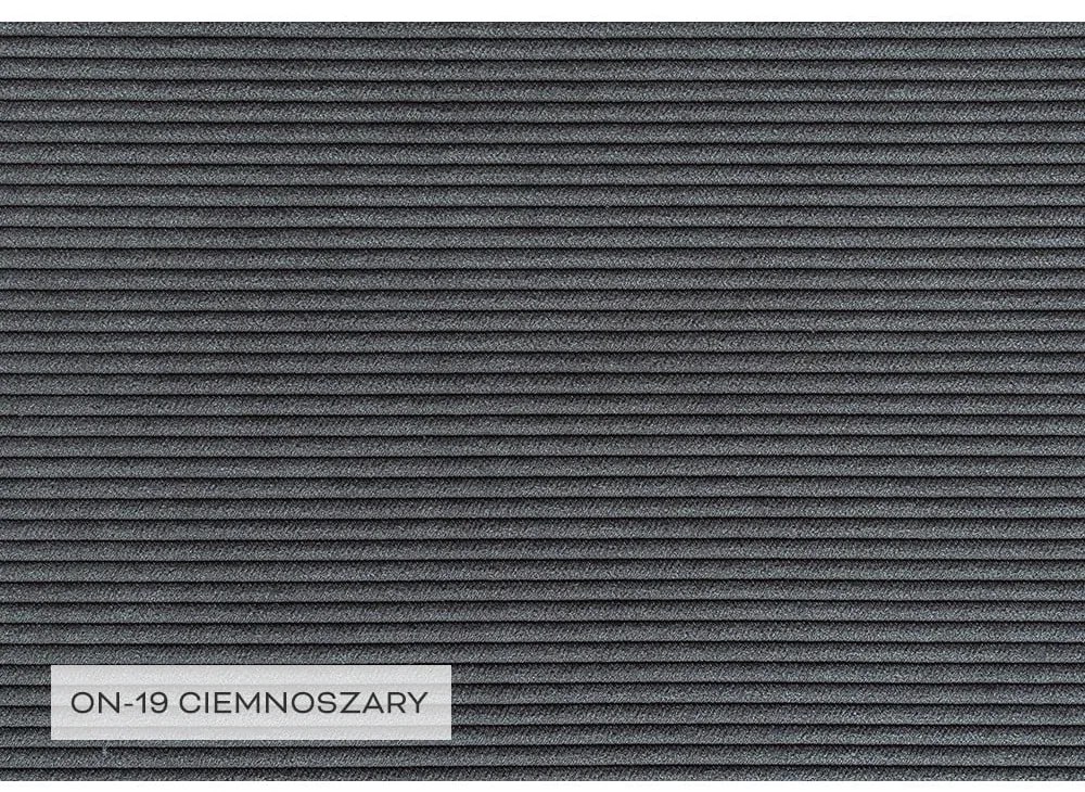 Colțar gri închis extensibil cu tapițerie din catifea reiată (cu colț pe partea stângă ) Lofty Lilly – Miuform