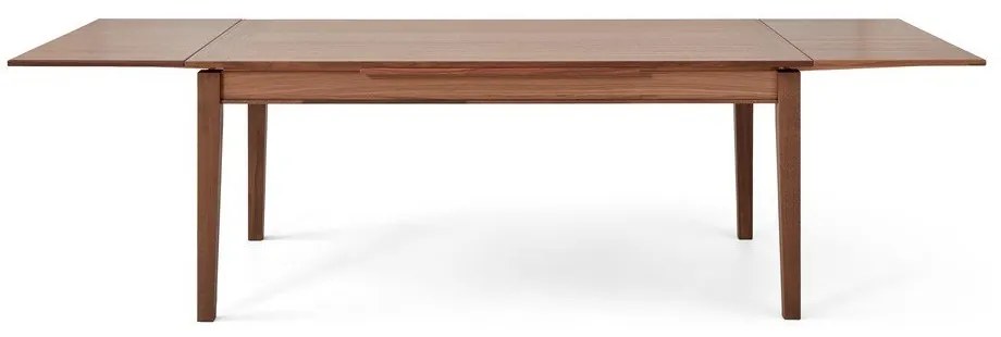 Masă de dining extensibilă cu aspect din lemn de nuc Hammel Sami, 180 x 100 cm