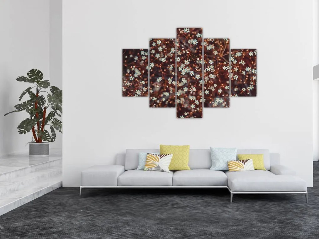 Tablou cu floare de nu mă uita (150x105 cm)