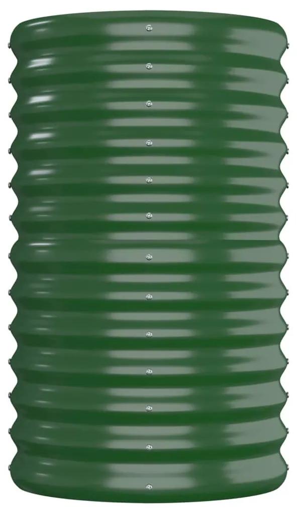 Jardiniera gradina verde 152x40x68 cm otel vopsit electrostatic 1, Verde, 152 x 40 x 68 cm