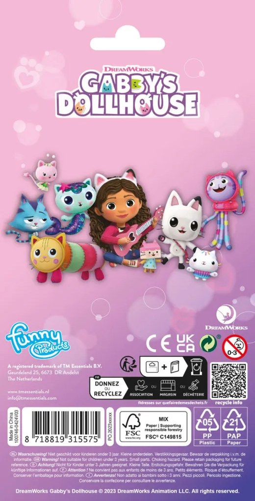 Gabby&#039;s Dollhouse Cats set de autocolante cu sclipici
