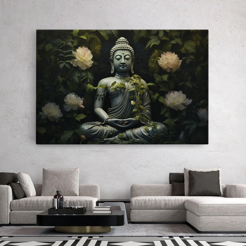 Tablou Canvas, 70x100cm, Dormitor si Living, Moderne, Buddha, Proud Buddha Statue
