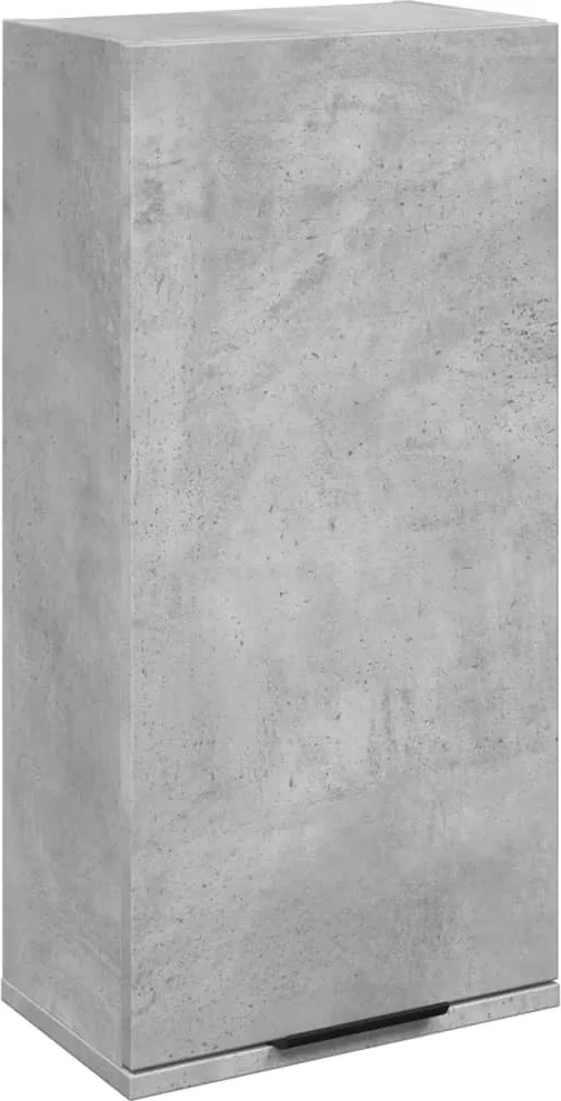 vidaXL Dulap de baie montat pe perete, gri beton, 32x20x67 cm