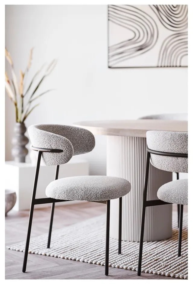 Masă de dining cu blat cu aspect de lemn de frasin 100x220 cm Solva – House Nordic