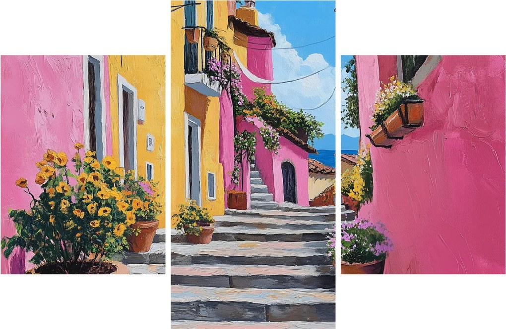 Tablou - Alee roz (90x60 cm)