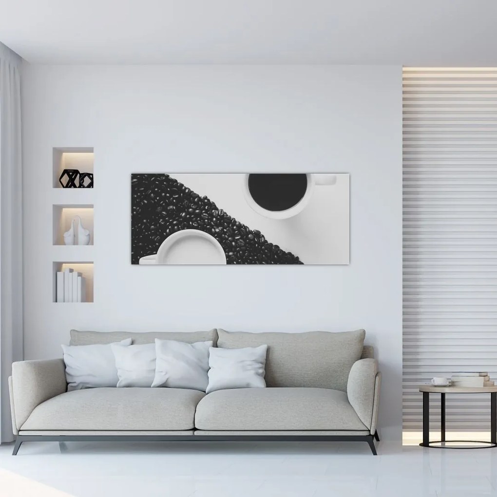 Tablou cu cafea (120x50 cm)