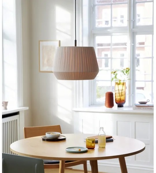Nordlux - Lampă suspendată pe cablu DICTE, 1xE27/60W/230V, Ø40 cm, bej