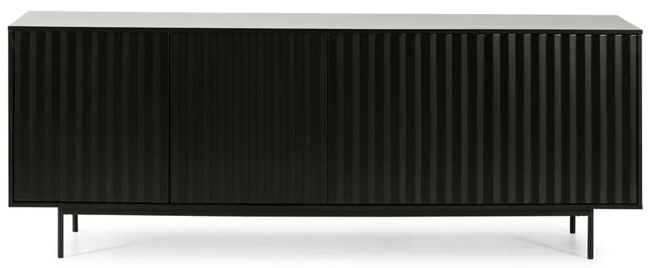 Comodă neagră joasă 211x80 cm Sierra – Teulat