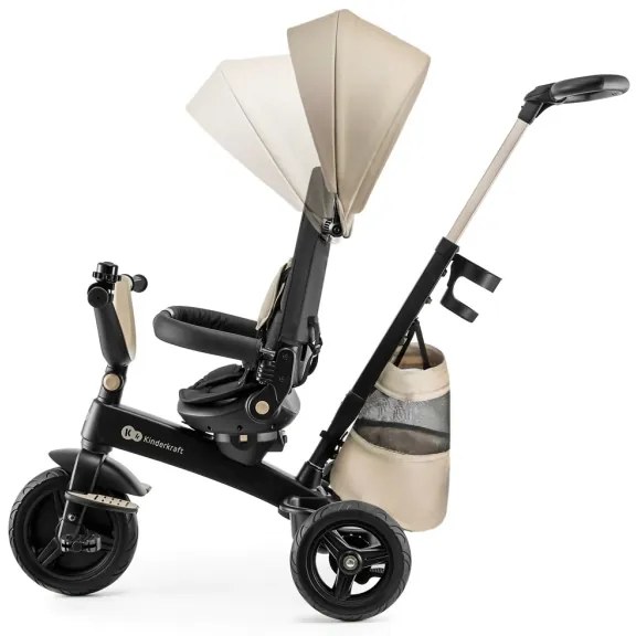 KINDERKRAFT - Tricicletă 5 în 1 pentru copii EASYTWIST, bej