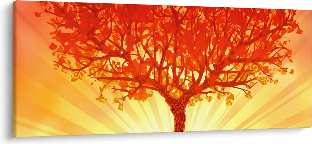 Tablou - Copac în lumina soarelui (120x50 cm)