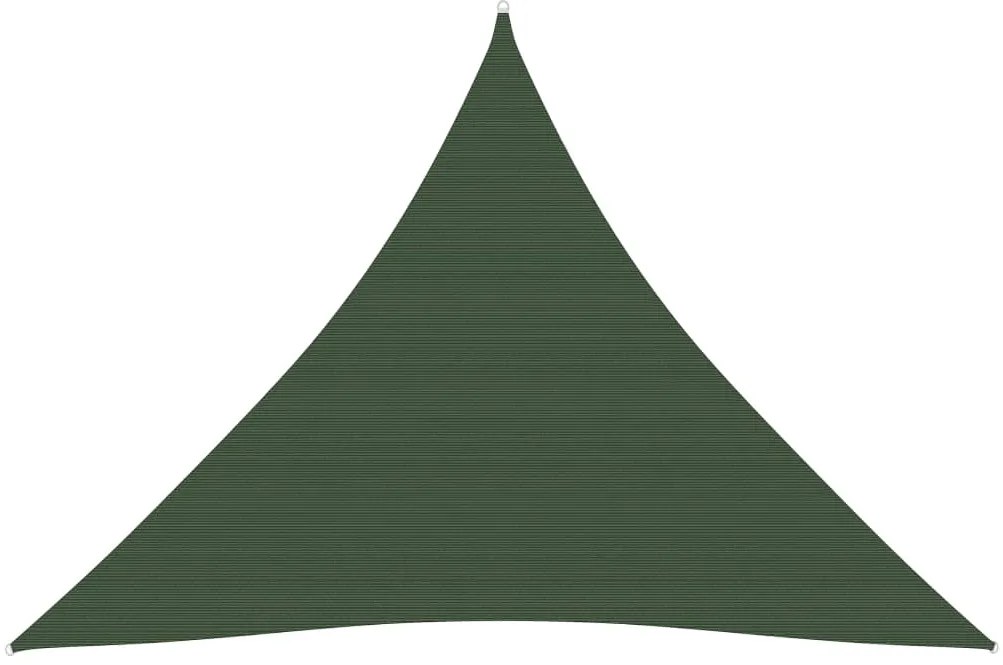 Panza parasolar, verde inchis, 3,6x3,6x3,6 m, HDPE, 160 g m  ²