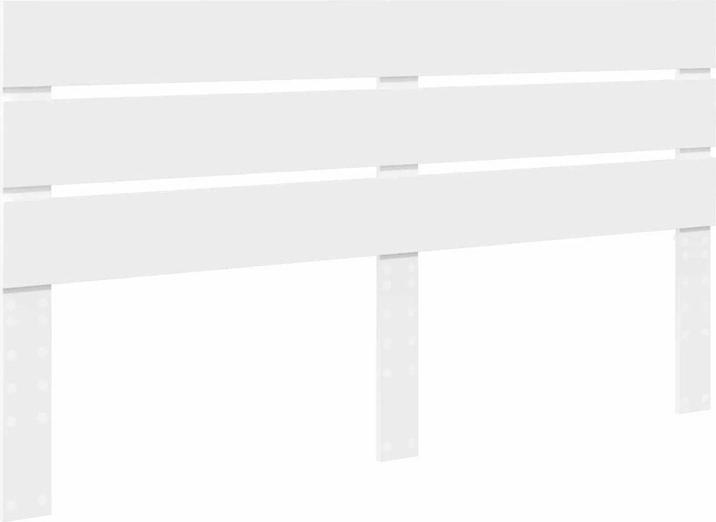 vidaXL Tăblie cap Alb 160 cm Lemn compozit