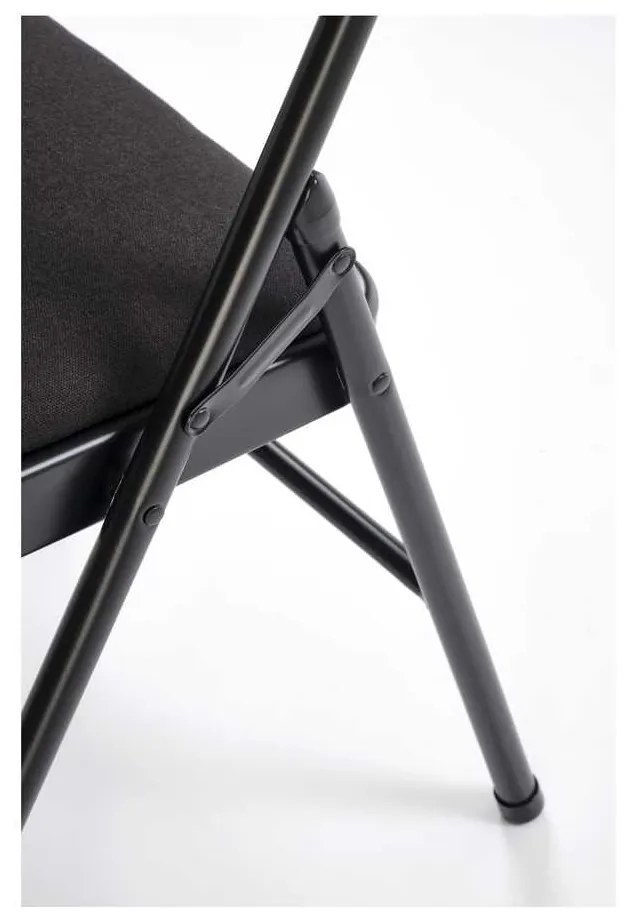 Scaun pliabil Dover, negru