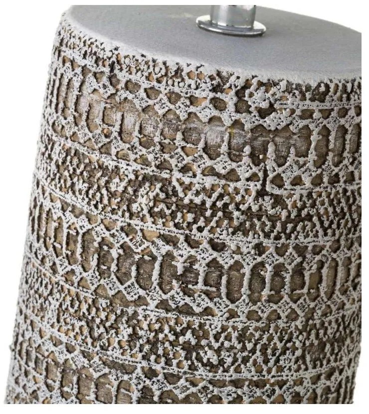 Veioză maro cu abajur textil (înălțime 33,5 cm) – Casa Selección