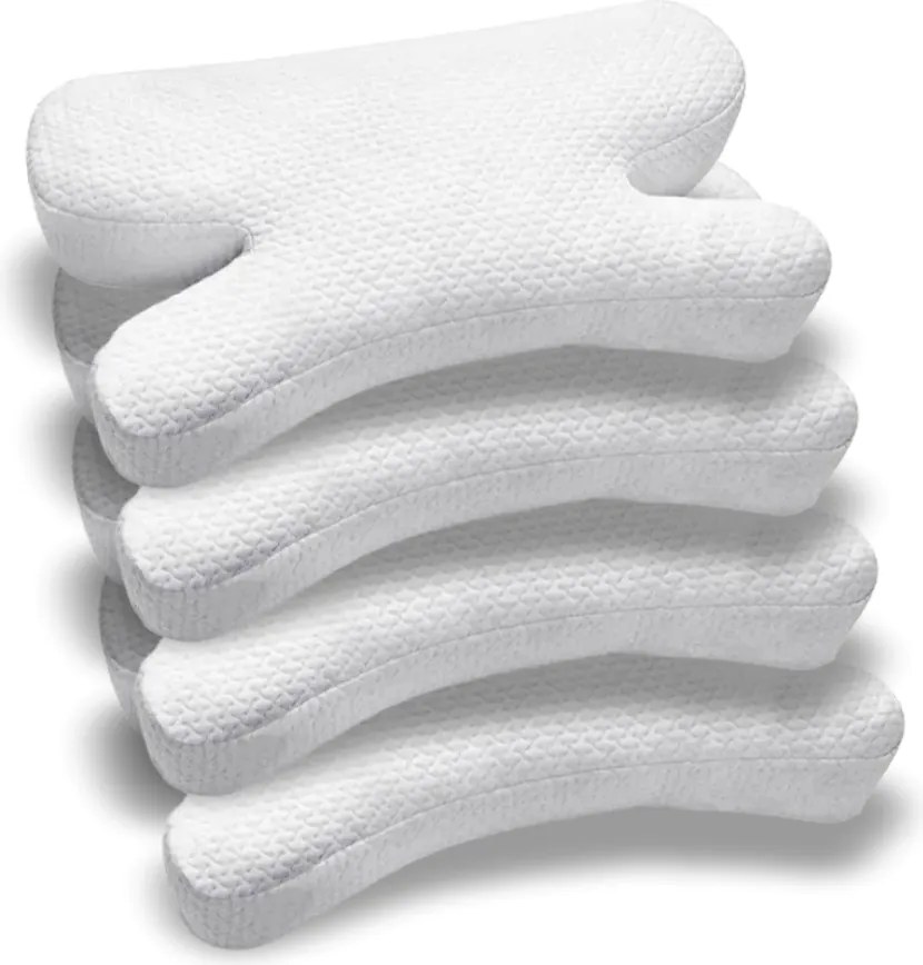 PACHET 4 PERNE CERVI-SAN ANTIRID, Pernă din spumă cu memorie mărunțită, Fermitate moale