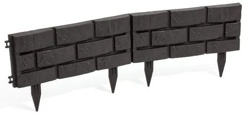 Palisadă - bordură de grădină, maro, 2,2 m