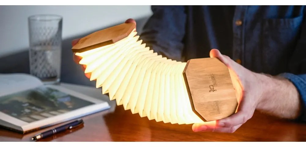 Veioză în culoare naturală LED cu intensitate reglabilă (înălțime 3,5 cm) Accordion – Gingko