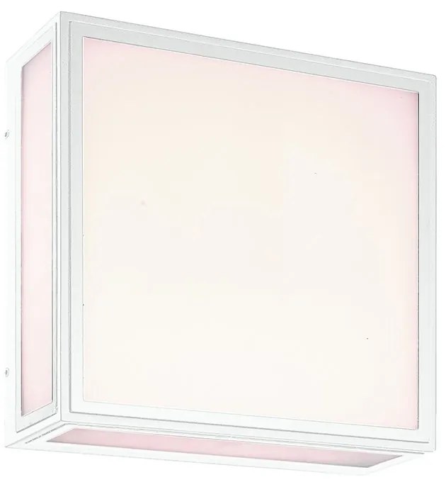 Aplica LED de perete/tavan iluminat exterior IP65 BACHELOR alba