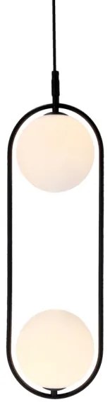 Lustră pe cablu CORDEL 2xG9/28W/230V neagră