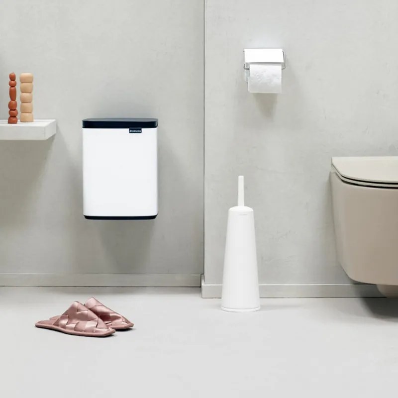 Cos de gunoi Brabantia Bo Small 1006627, 7 L, Deschidere lina si silentioasa, Baza antiderapanta, Alb
