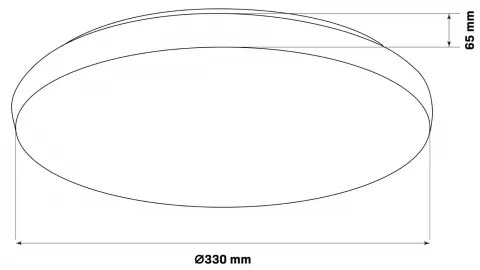 Plafonieră LED pentru baie PIRIUS LED/17W/230V d. 33 cm IP44