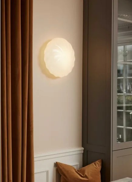 Halo Design 739547 - Aplica de perete TWIST 3xG9/28W/230V Ø 35 cm alb/alamă