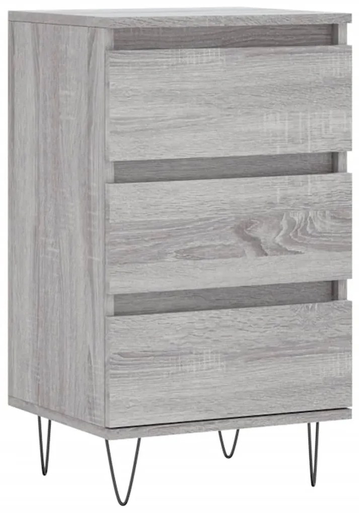 831098 vidaXL Dulap, gri sonoma, 40x35x70 cm, lemn prelucrat