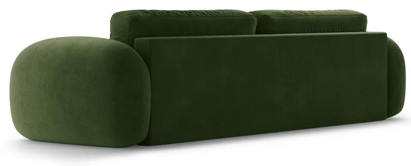 Canapea verde extensibilă/cu spațiu de depozitare cu tapițerie din catifea 262 cm Tonale – Cosmopolitan Design