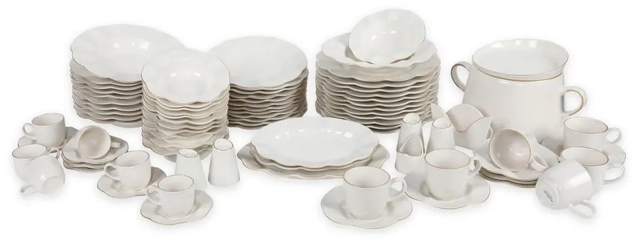 Set veselă 83 piese din porțelan Kütahya Porselen Lux