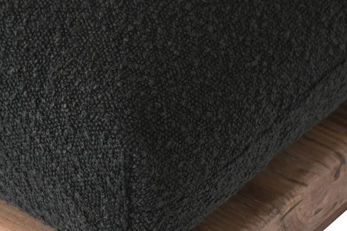 Fotoliu din stofa si lemn de pin " Black Aged "