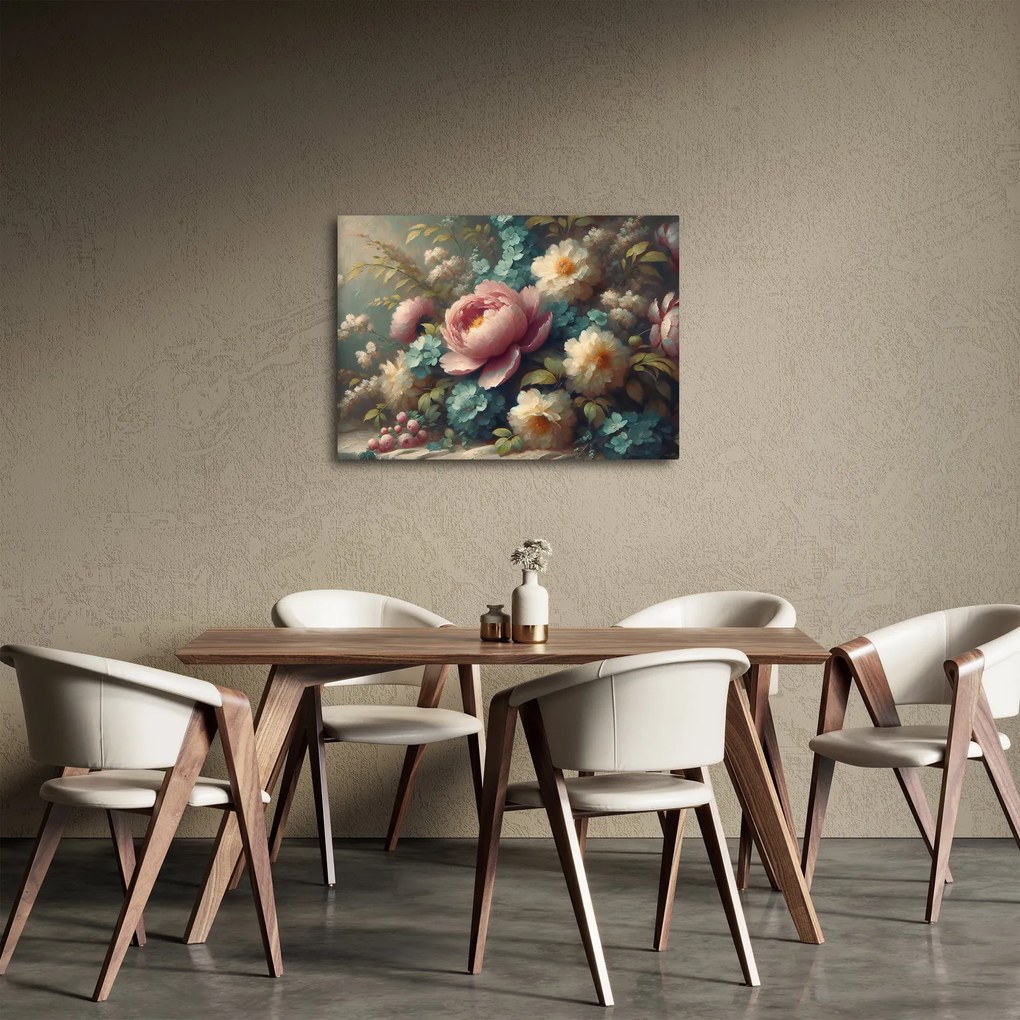 Tablou - Natură moartă cu flori - pictură (70x50 cm)