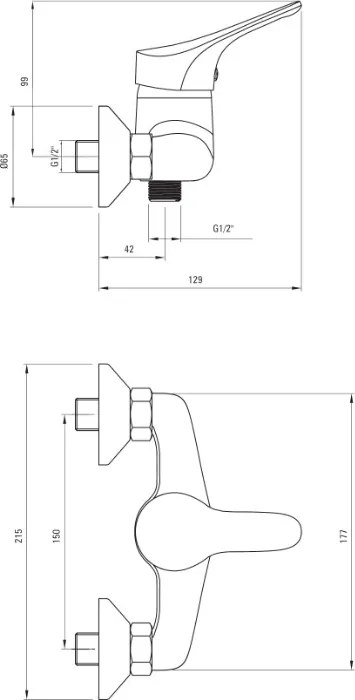 Robinet dus din seria Joko BOJ040M