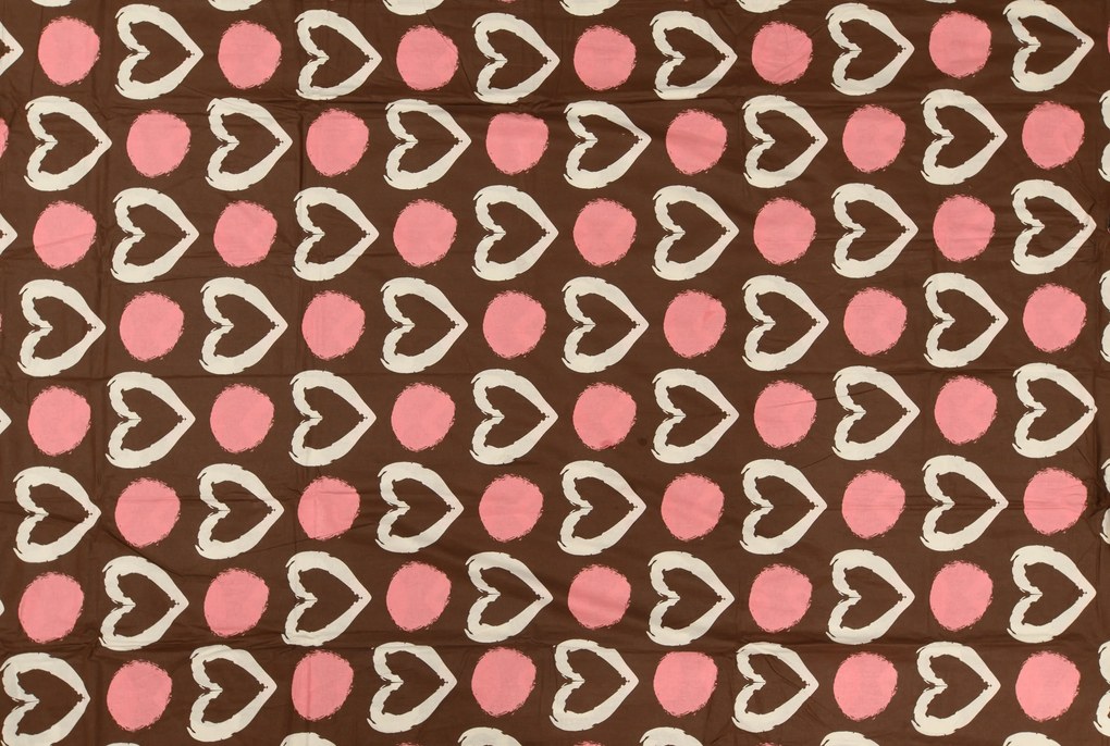 Lenjerie de pat din bumbac Culoare maro, BENDIGO + husa de perna 40 x 40 cm Dimensiune lenjerie de pat: 70 x 90 cm | 140 x 200 cm