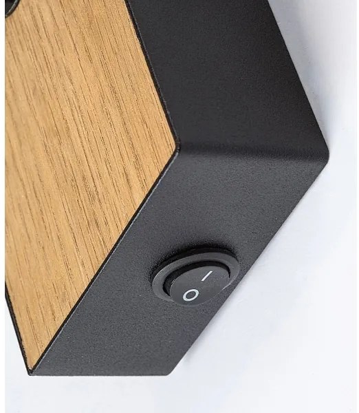 Spot de perete METTA 1xE14/40W/230V stejar Rabalux 71151