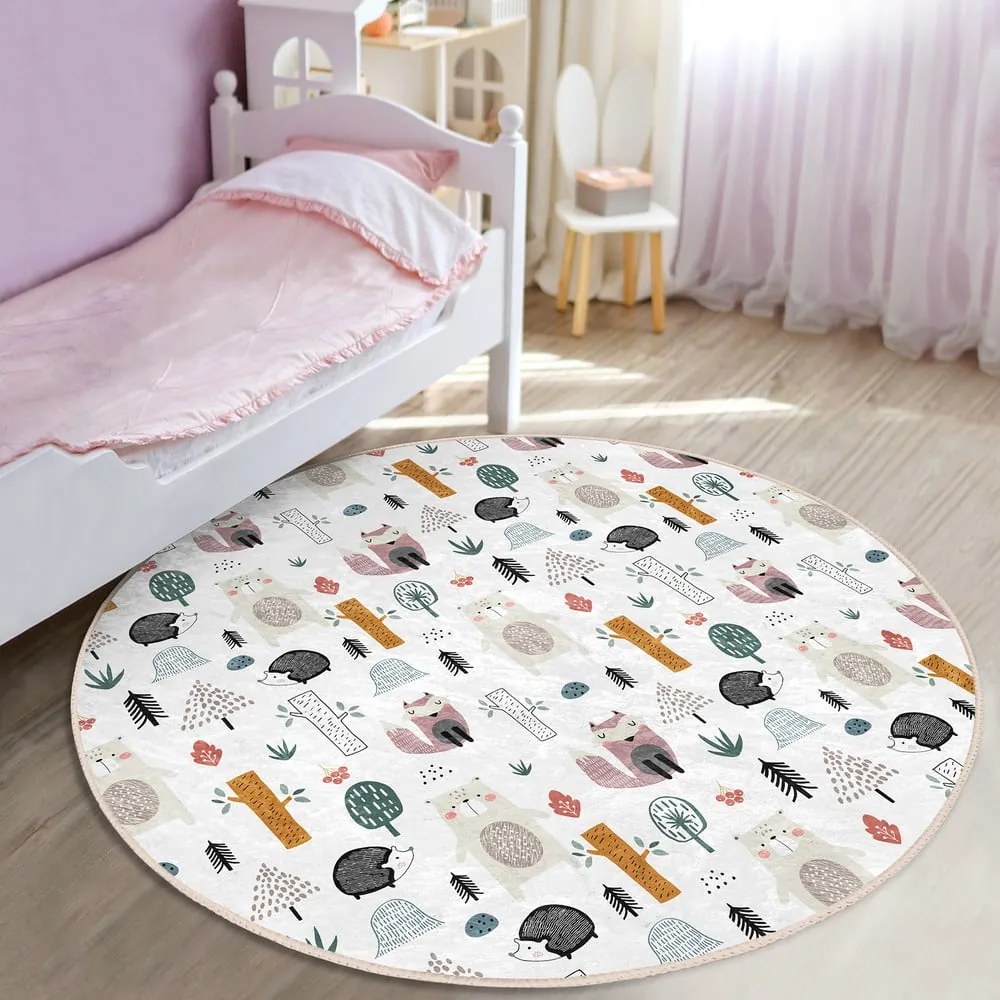 Covor pentru copii alb ø 80 cm Comfort – Mila Home