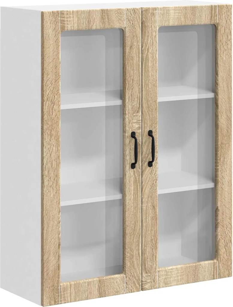 vidaXL Dulap suspendat de bucătărie Stejar Sonoma 80 x 31 x 100 cm